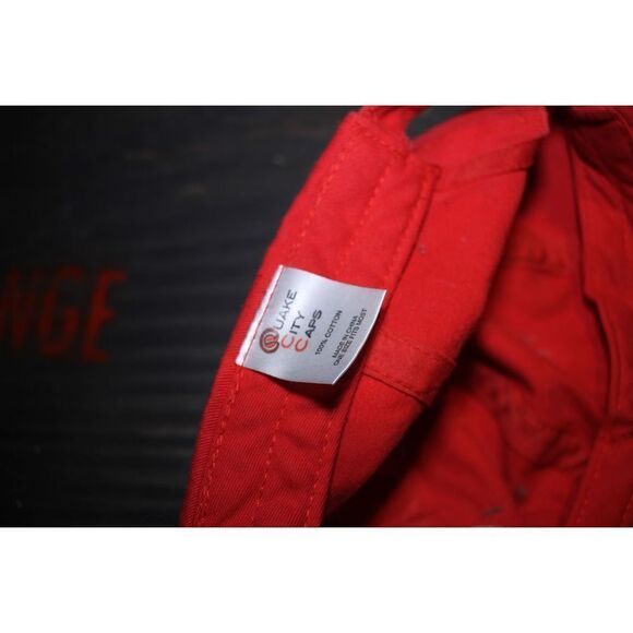 CNN Quake City Caps - One Size Fits Most - Red/White - Picture 4 of 4